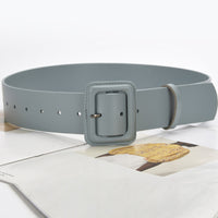 Women's Fashion Imitation Leather Solid Color Square Belt MDA0155H9Y