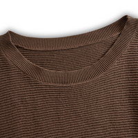 Women's Fashion Round Neck Knitted Sweater Skirt Set MDA0737H3Y