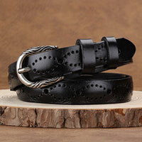 Women's Fashion Hollow Imitation Leather Belt MDA0106H8Y