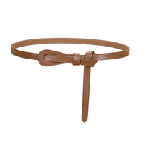 Women's Fashionable Imitation Leather Thin Belt MDA0175H2Y