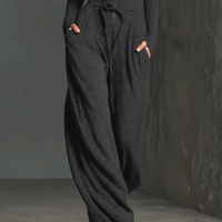 Women's Elegant Knit Sparkling Zipper Front Jumpsuit MDA2560G5I