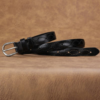 Women's Fashion Hollow Imitation Leather Belt MDA0106H8Y