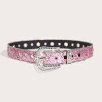 Women's Glamorous Rhinestone - Embellished Buckle Belt MDA1645H3I