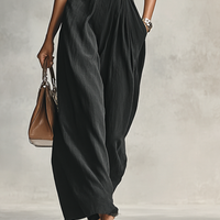 Women's Lapel Single Breasted Long Sleeve Belted Jumpsuit MDA2274G1Y