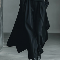 Women's Black High-Waisted Skirt MDA0402L8T