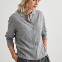 Cashmere Shirt - Grey Marle