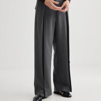 Invert Pleat Trouser - Pewter