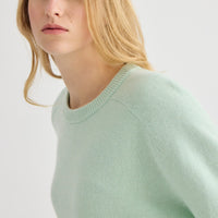 Cashmere Oversized Crewneck - Mint