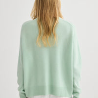 Cashmere Oversized Crewneck - Mint