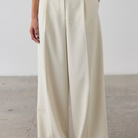 Simone Wide Leg Trouser - Cream