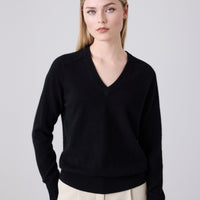 Amy Cashmere V-Neck - Black