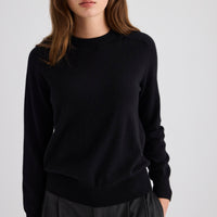 Sam Cashmere Crew Neck - Black