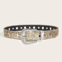 Women's Glamorous Rhinestone - Embellished Buckle Belt MDA1645H3I