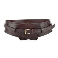 Women's Fashionable Imitation Leather Harness Wide Belt MDA0168H9Y