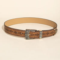 Women's Fashion Western Style Patterned Belt MDA0127H2Y