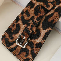 Women's Leopard - Print Fashion Faux Leather Asymmetric - Design Waist Belt MDA1699H0I