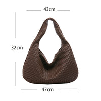 Women's Fashionable Leather Woven Bag MDA0844H2Y