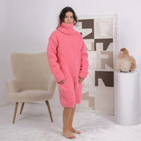 One available in Size 4XL, Neon Pink Alpaca Romper, Hand Knitted Catsuit T1686