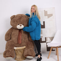 Blue Chunky Merino Wool Sweater, Hand Knitted Oversized Cozy Pullover T1847