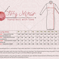 Extra Chunky Wool Sweater Dress, Hand Knitted English Rib Turtleneck Maxi Dress T934