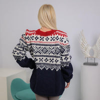 One available in size 5XL, Norwegian Marius Sweater | Hand Knitted Wool Pullover T1915