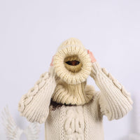 Mohair Wool Balaclava – Hand Knitted Chunky Ski Hood T1650