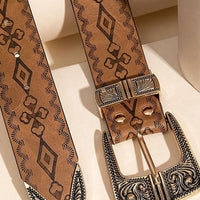 Women's Fashion Western Style Patterned Belt MDA0127H2Y