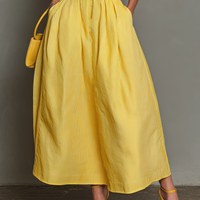Women's Minimalist Striped Lapel Sleeveless Maxi Dress MDZ1099D5Y