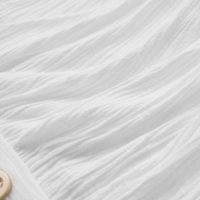 Women's Imitation Cotton And Linen Pleated Lapel Single-breasted Long-sleeved Maxi Dress MDA1768I7Y
