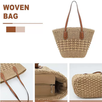 Women's Versatile Hand-woven Shoulder Handbag MDA0427H4T