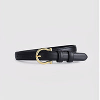 Women's Vintage Sophisticated Faux - Leather Horsebit Belt MDA0688H2I