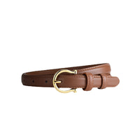 Women's Vintage Sophisticated Faux - Leather Horsebit Belt MDA0688H2I