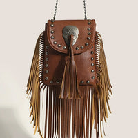 Women's Fashion Western Cowboy Style Tassel Bag MDA0878H9Y