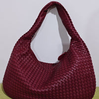 Women's Fashionable Leather Woven Bag MDA0844H2Y
