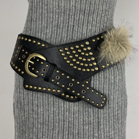 Women's Fur Belt Retro Versatile Faux Leather Belt MDA0480H9T