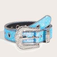 Women's Glamorous Rhinestone - Embellished Buckle Belt MDA1645H3I