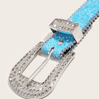 Women's Glamorous Rhinestone - Embellished Buckle Belt MDA1645H3I