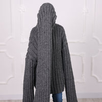 30-Strand Chunky Wool Sweater – Hand-Knitted Oversized Pullover in 100% Soft Wool T1304 (Copy)