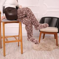 Long Chunky Knit Boot Socks, Over Knee Mohair and Wool Leg Warmers   T2132