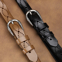 Women's Fashion Hollow Imitation Leather Belt MDA0106H8Y