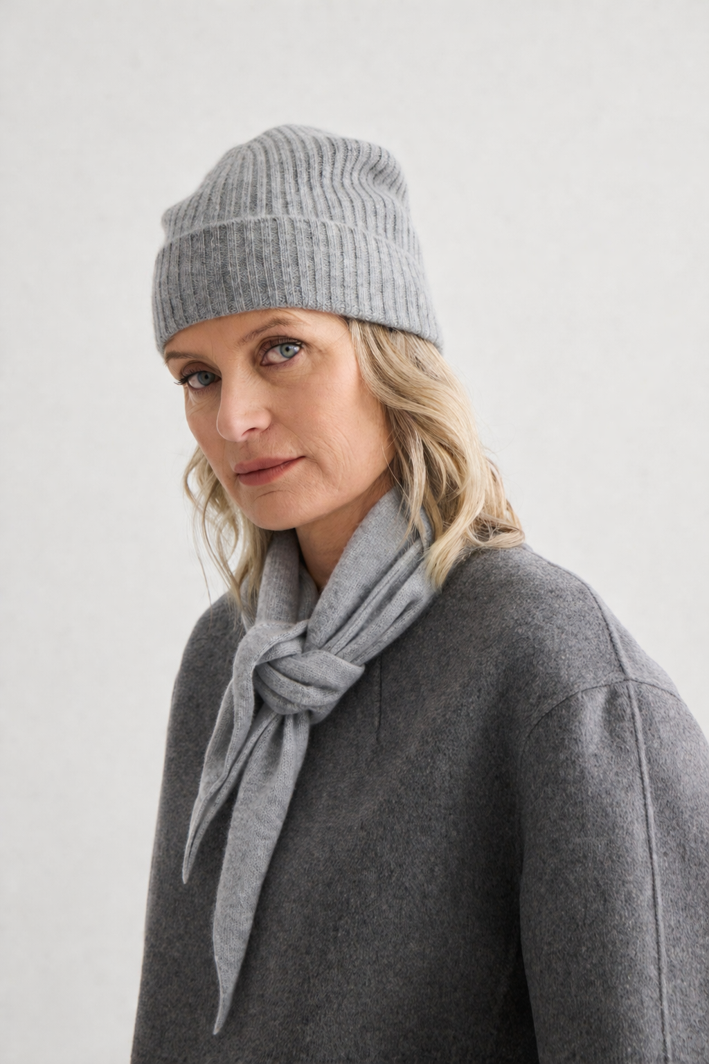 Beanie & Triangle Scarf Pairing