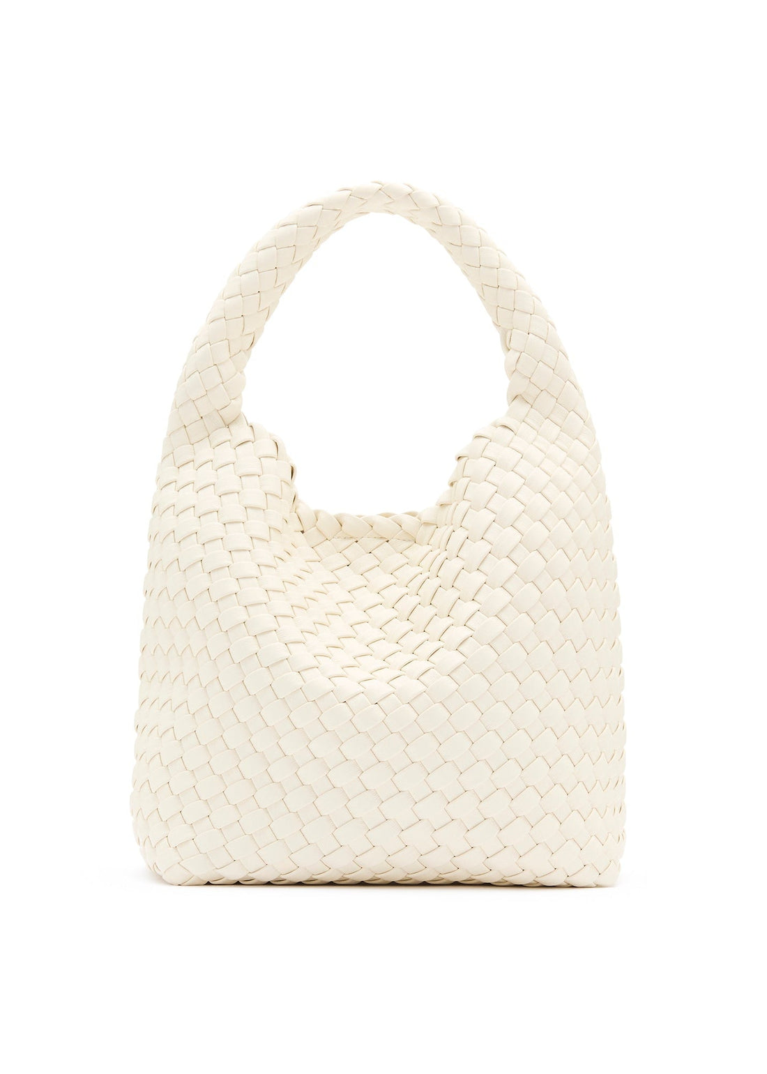 Rylan Recycled Leather Small Tote - Ivory