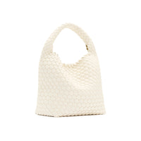 Rylan Recycled Leather Small Tote - Ivory