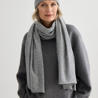 Cashmere Beanie - Grey Marle