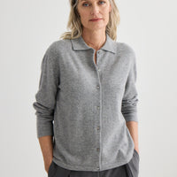 Cashmere Shirt - Grey Marle