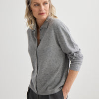 Cashmere Shirt - Grey Marle