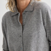 Cashmere Shirt - Grey Marle