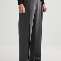 Invert Pleat Trouser - Pewter