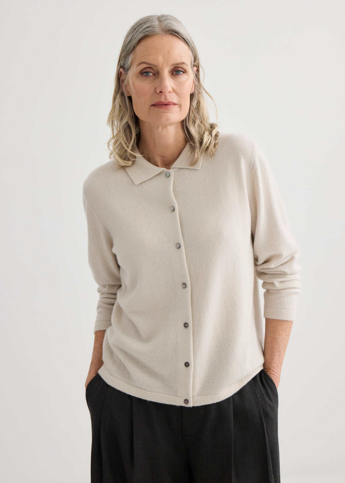Cashmere Shirt - Oyster