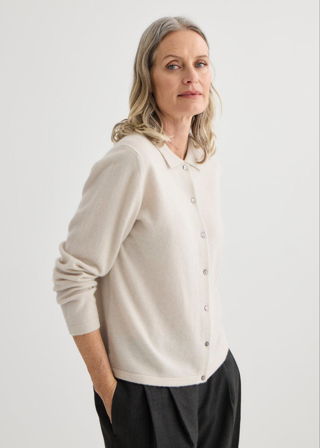 Cashmere Shirt - Oyster